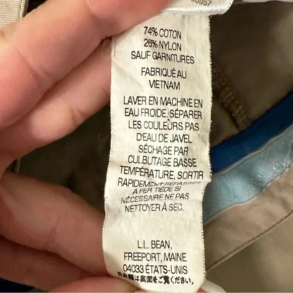 L.L BEAN Tan Khaki Adjustable Waist Casual Skirt Size 4 - Picture 6 of 11